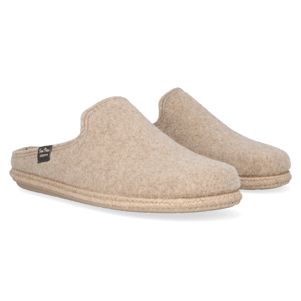 Tomas-RW Herren Hausschuhe Beige