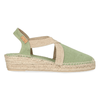 Verdi-V Damen Espadrilles Canvas Menta