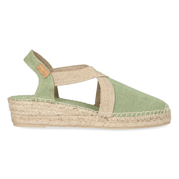 Verdi-V Damen Espadrilles Canvas Menta