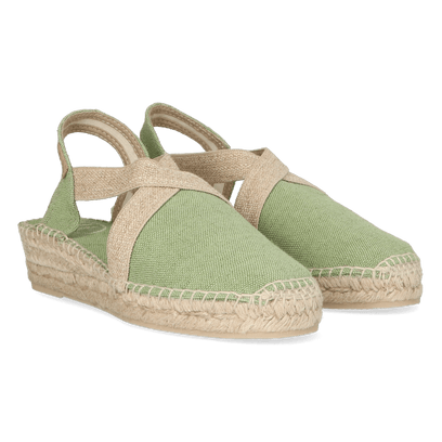 Verdi-V Damen Espadrilles Canvas Menta