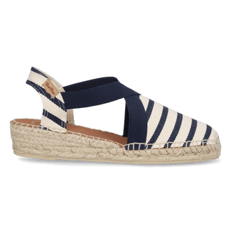 Vinaros Damen Espadrilles Canvas Cru/Mari