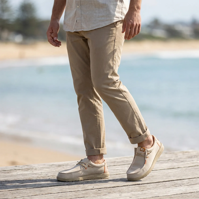 Wally Coastline Jute Herren Halbschuhe Silver