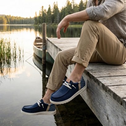 Wally Funk Summer Stitch Herren Halbschuhe Navy Blazer/Multi