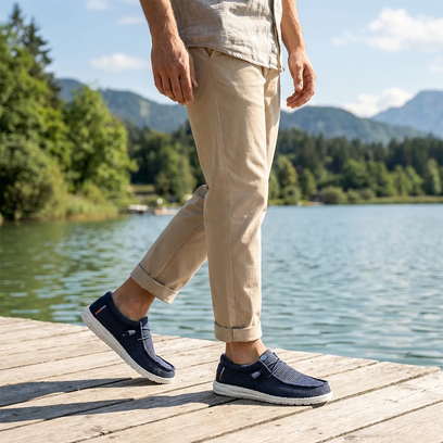 Wally Sport Mesh Herren Halbschuhe Navy
