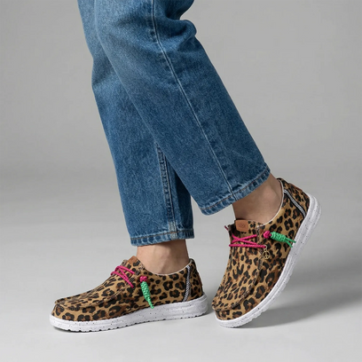 Wendy Getaway Lace Damen Halbschuhe Leopard