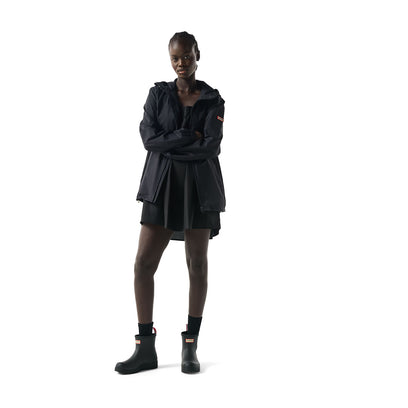 Packable Shell Rain Jacket Hunter Black