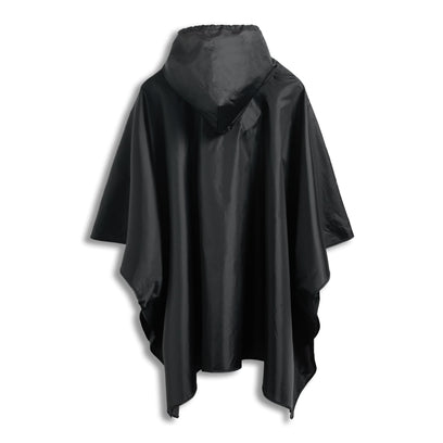 Unisex Packable Poncho Hunter Black
