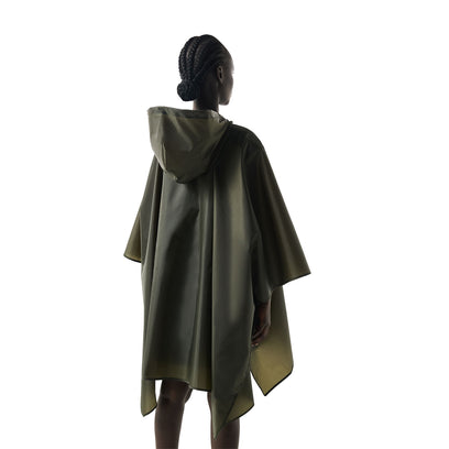 Unisex Packable Poncho Kambaba Green