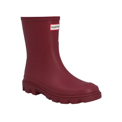 Unisex Downpour Short Wellington Boots Merlot