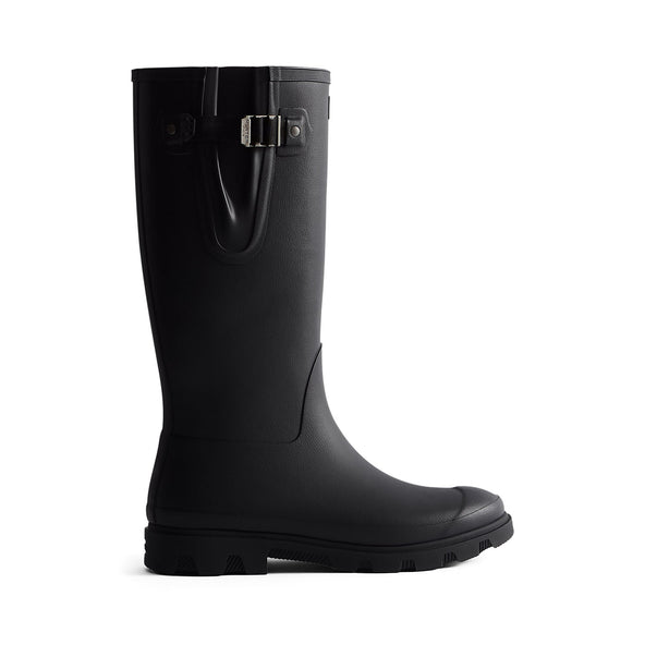 Unisex Downpour Adjustable Tall Wellington Boots Black