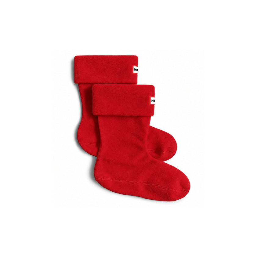 Fleece Short Boots Socks Military Red