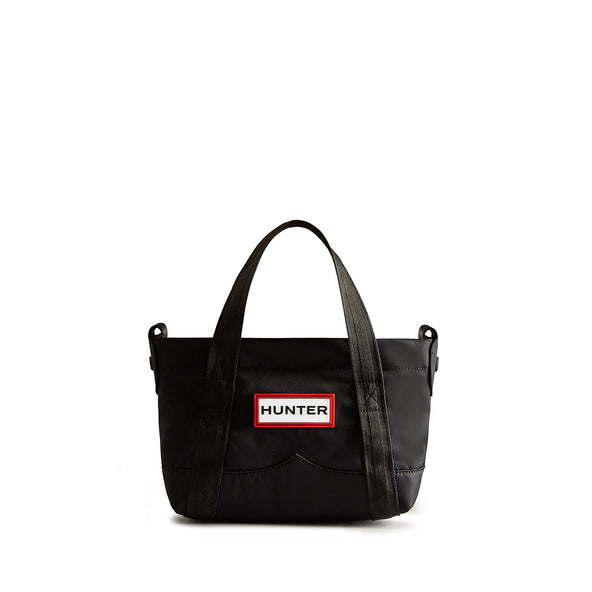 Nylon Mini Topclip Tote Black