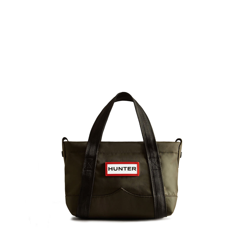 Nylon Mini Topclip Tote Dark Olive