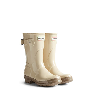 Women's Original Short Gloss Wellington Boots Gravel/Kettle