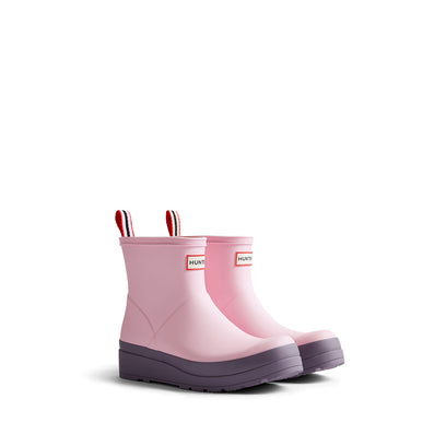Women's Play Short Wellington Boots Yellow Tang/Parfait Pink/Purple Top
