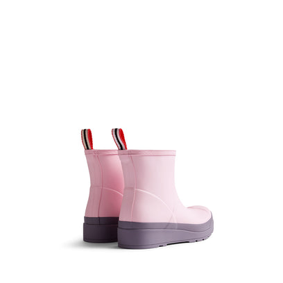 Women's Play Short Wellington Boots Yellow Tang/Parfait Pink/Purple Top