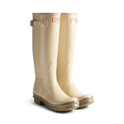 Women's Original Tall Gloss Wellington Boots Gravel/Kettle