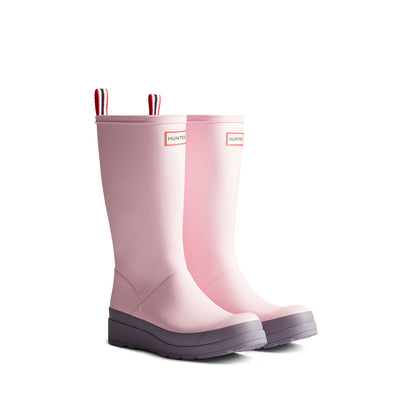 Women's Play Tall Wellington Boots Parfait Pink/Purple Top