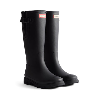 Men's Downpour Adjustable Tall Wellington Boots Black