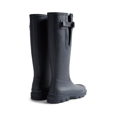 Women's Downpour Adjustable Tall Wellington Boots Navy