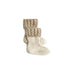 Kids 6 Stitch Cable Boots Socks Greige