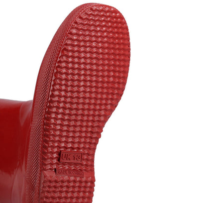 Original Kids First Gloss Wellington Boots Military Red