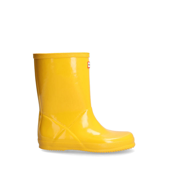 Original Kids First Gloss Wellington Boots Hunter Yellow