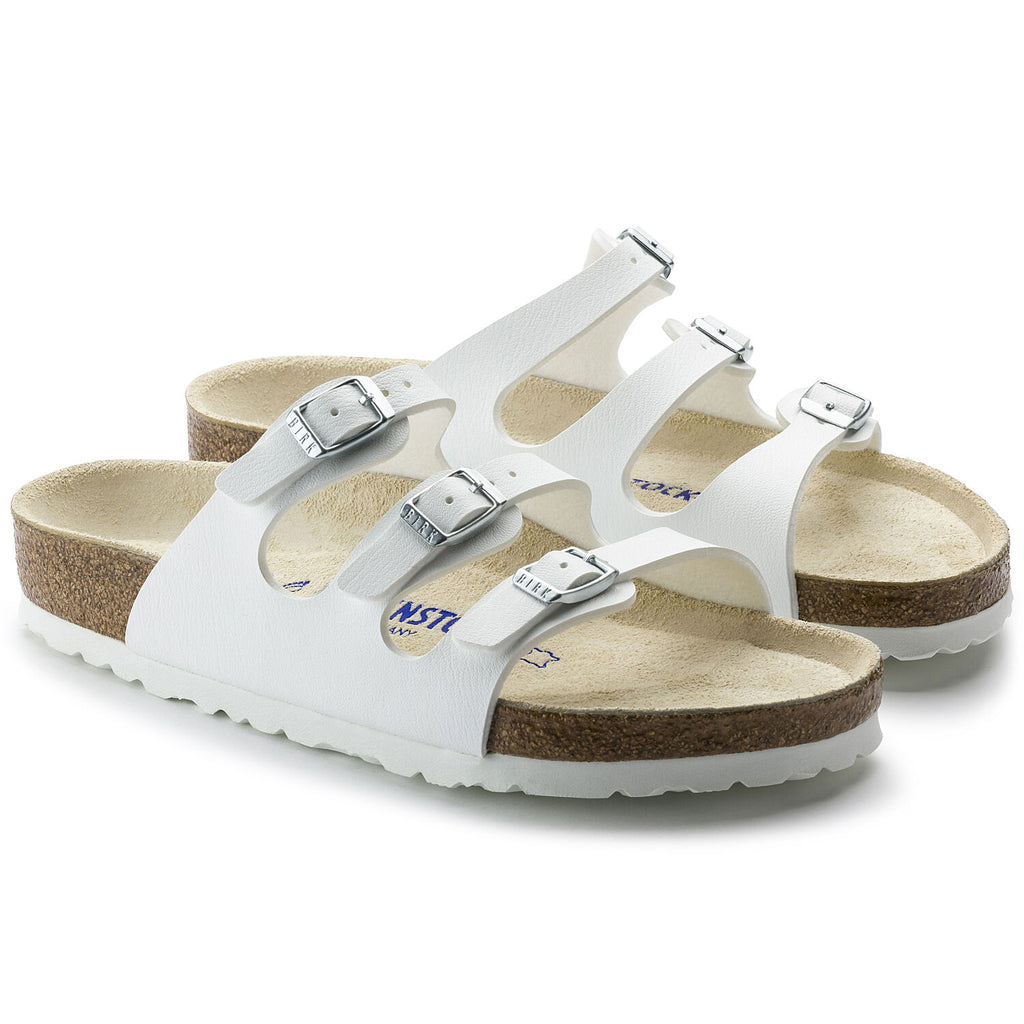 Florida Damen Pantoletten White Narrow-fit
