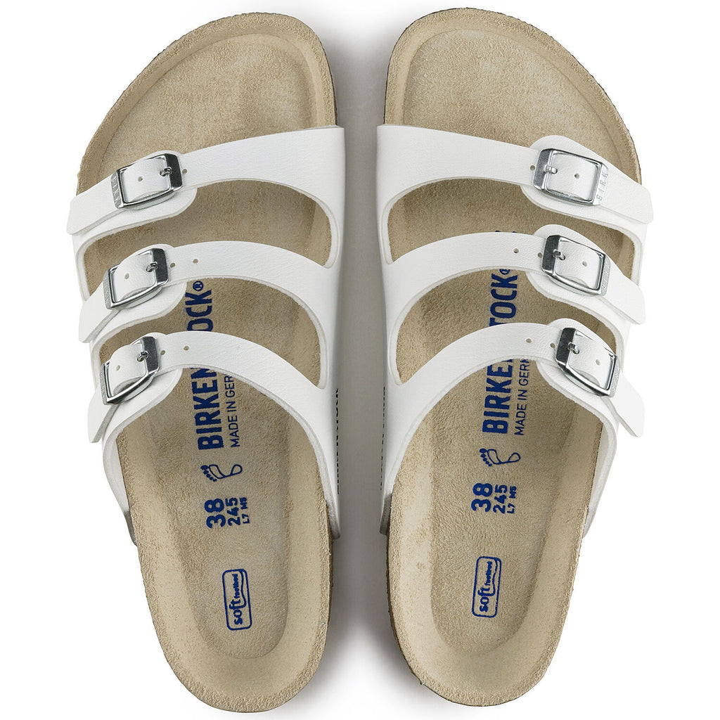 Florida Damen Pantoletten White Narrow-fit