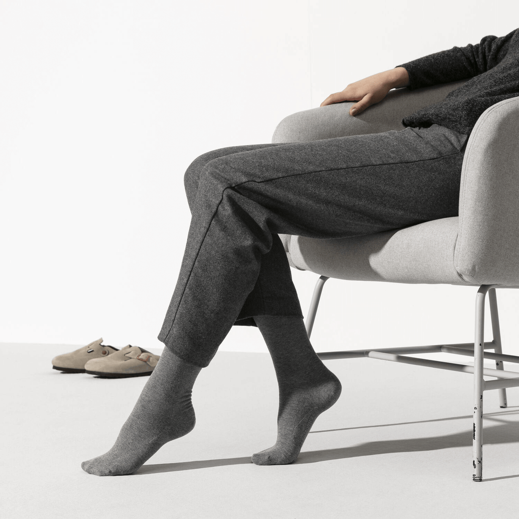 Cotton Sole Damensocken Mid Grey Melange