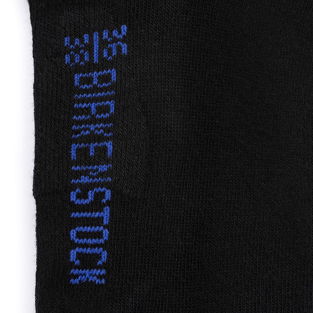 Cotton Sole Sneaker Herrensocken Black 2-Pack
