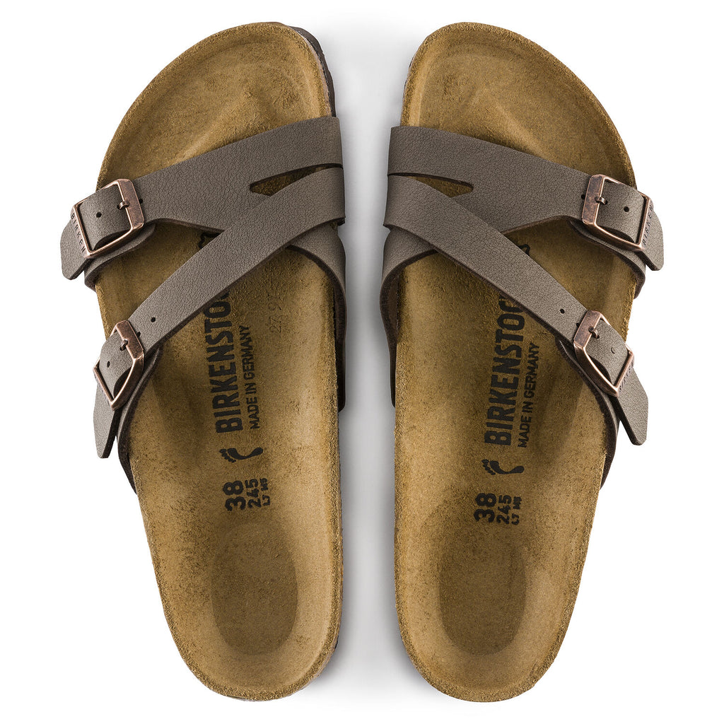 Yao Damen Pantoletten Mocha Narrow-fit