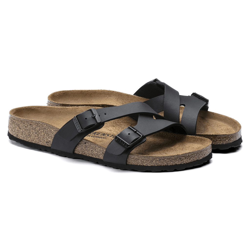 Yao Damen Pantoletten Black Narrow-fit