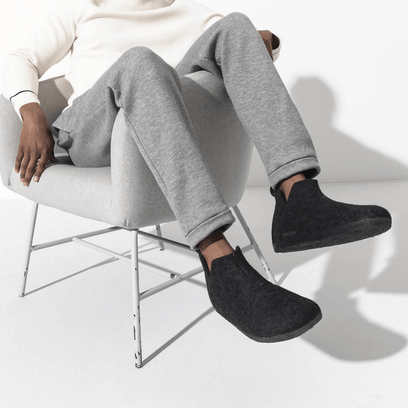 Andermatt Hausschuhe Anthracite Narrow-fit