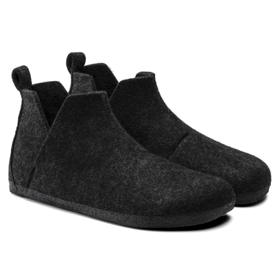Andermatt Hausschuhe Anthracite Narrow-fit