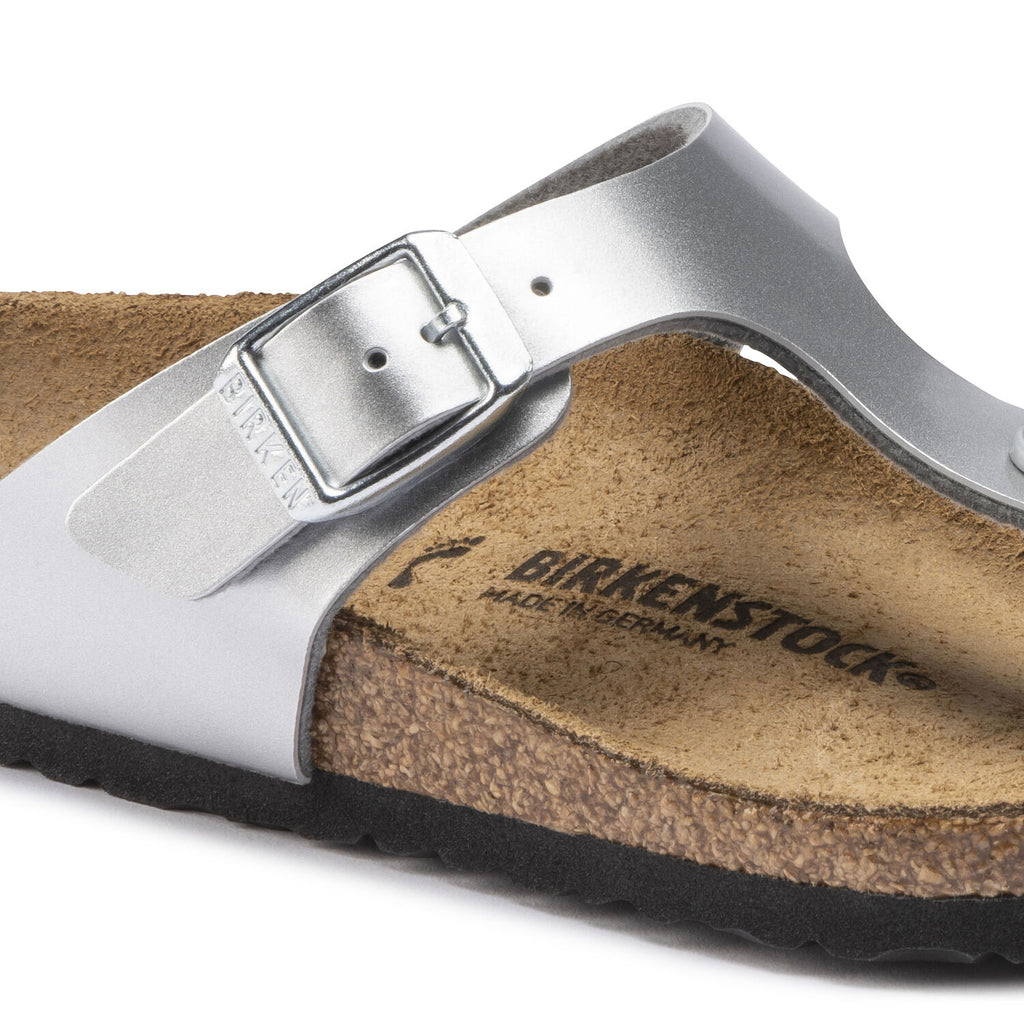 Gizeh Kinder Zehentrenner Electric Metallic Silver Narrow-fit