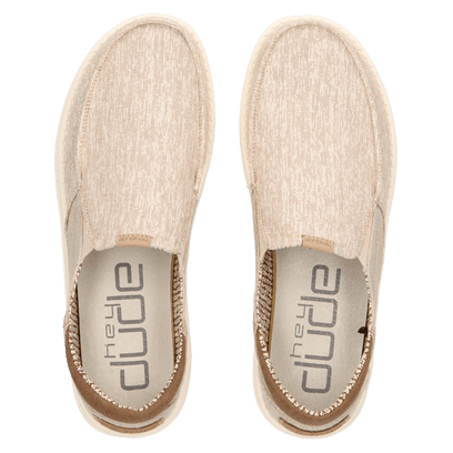 Thad Chambray Herren Halbschuhe Riviera Beige