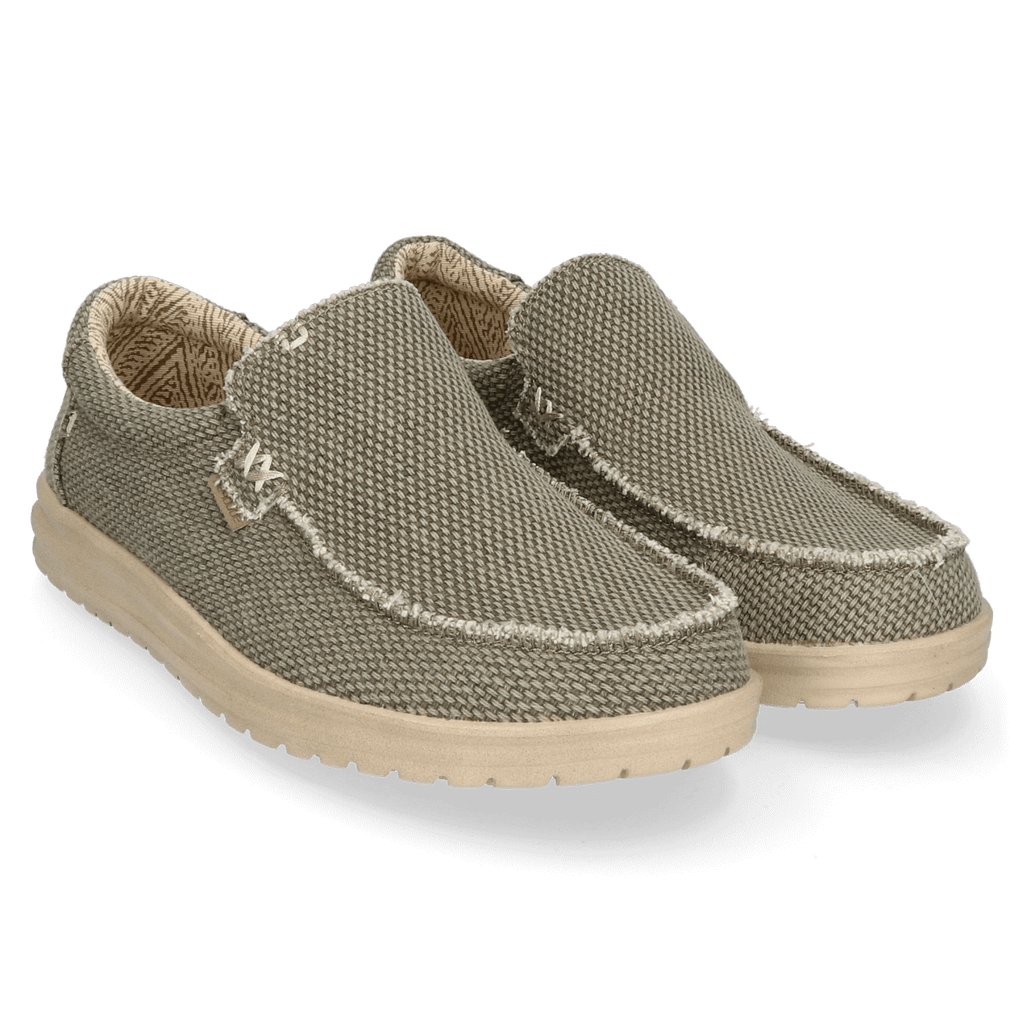 Mikka Natural Herren Halbschuhe Braided Army