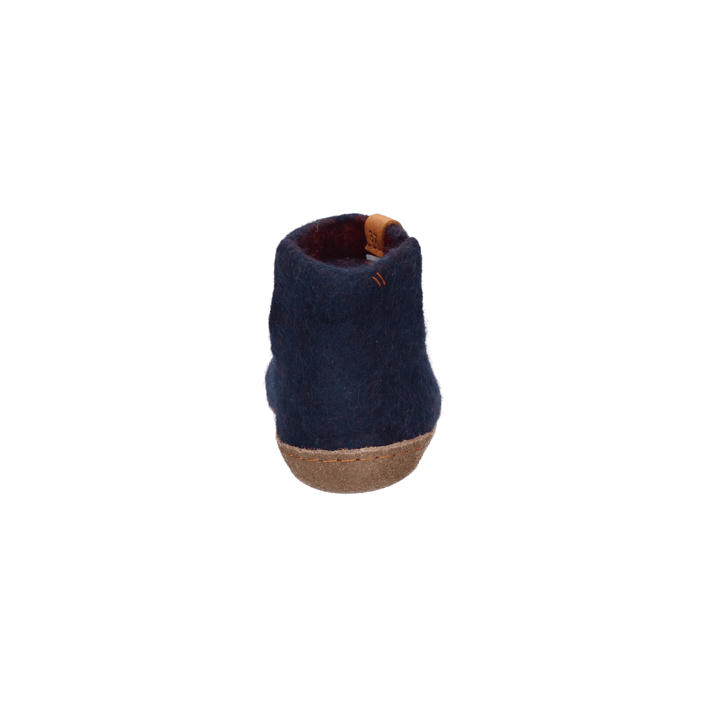 Everest Wollfilz-Pantoffel blau/rot