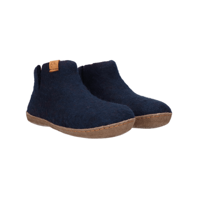 Everest Wollfilz-Pantoffel blau/rot