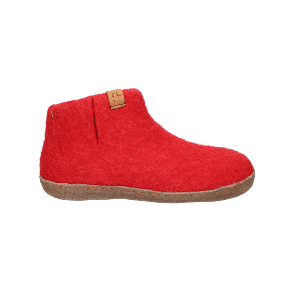 Everest Wollfilz-Pantoffel rot/rosa