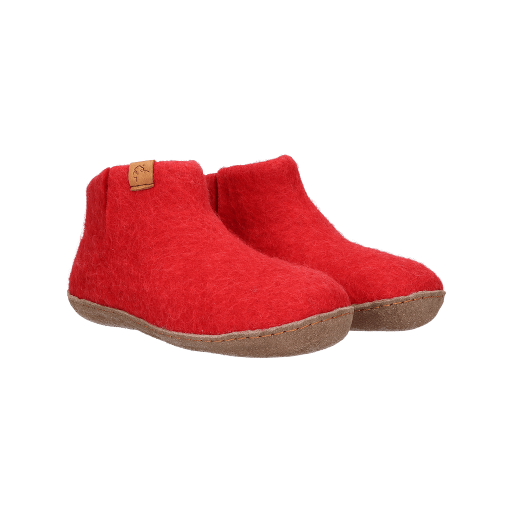 Everest Wollfilz-Pantoffel rot/rosa