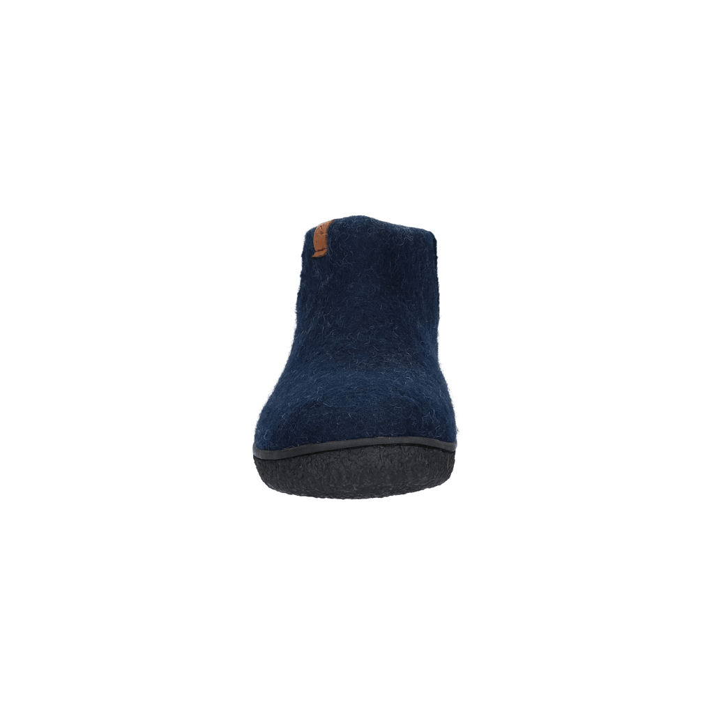 Nepal Wollfilz-Pantoffel blau/grau