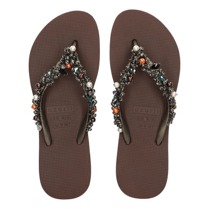 Treasure Damen Flip Flops Coffee