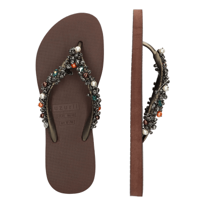 Treasure Damen Flip Flops Coffee