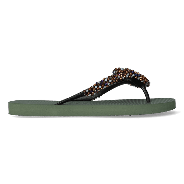 Angel Damen Flip Flops Army Green