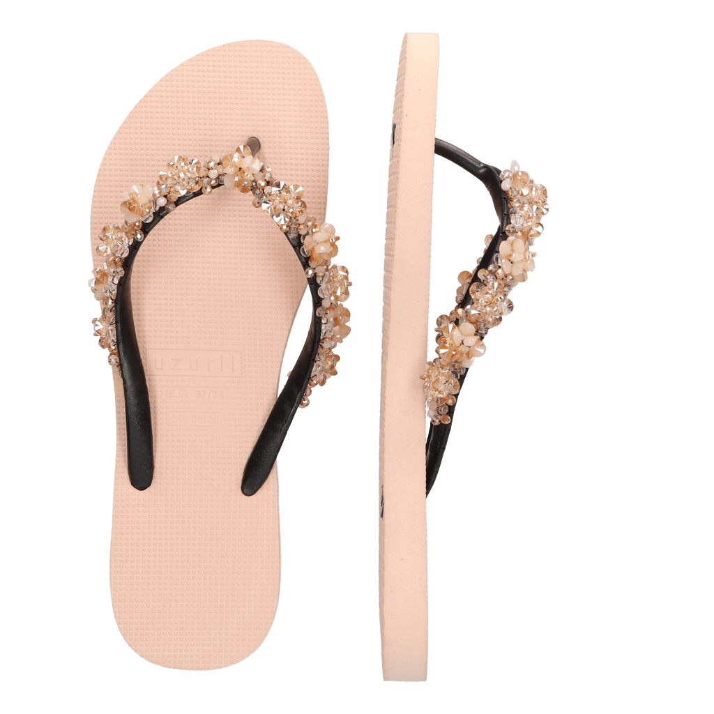 Precious Bloom Gold Damen Flip Flops Sand