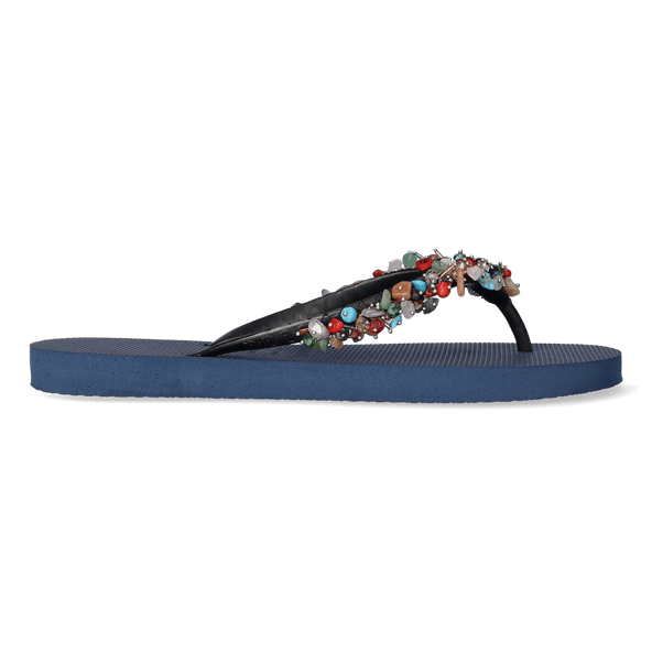 Colorful Fabulous Damen Flip Flops Navy Blue