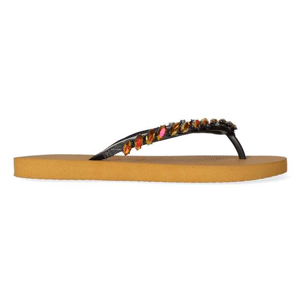 Light Damen Flip Flops Ochre