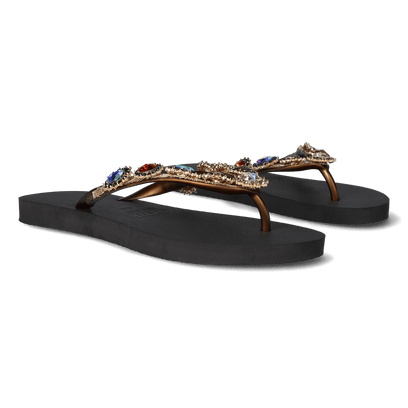 Monroe Damen Flip Flops Black